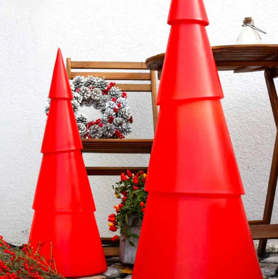 Lampada a Terra Interno o Esterno Moderna, Bianca, Rossa o Verde - Alberostar