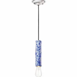 Lampada Cilindrica a Sospensione Ceramica Colorata Made in Italy – Ferroluce Pi
