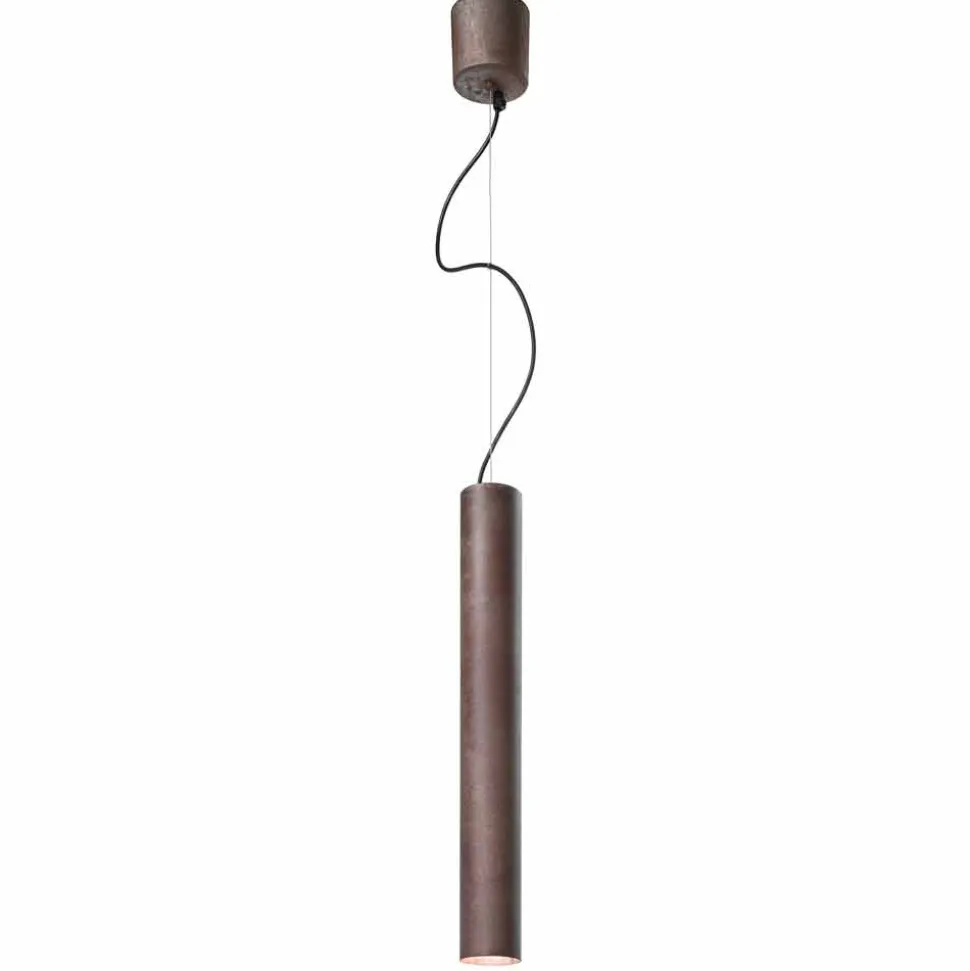 Lampada cilindrica a sospensione Ø8 Girasoli Il Fanale, made in Italy