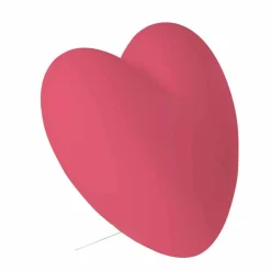 Lampada cuore da tavolo luminosa Slide Love colorata fatta in Italia