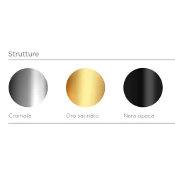 Lampada da Appoggio a Tre Lumi in Vetro e Metallo Made in Italy - Lumira