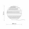 Lampada da Appoggio in Vetro Satinato Bianco e Metallo Design Moderno - Morse