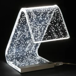 Lampada da Appoggio Led Cristallo Acrilico Decoro a Laser - Possett