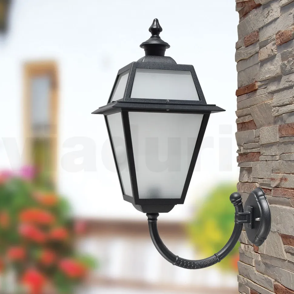 Lampada da Esterno a Parete in Alluminio e Vetro Made in Italy - Vivian