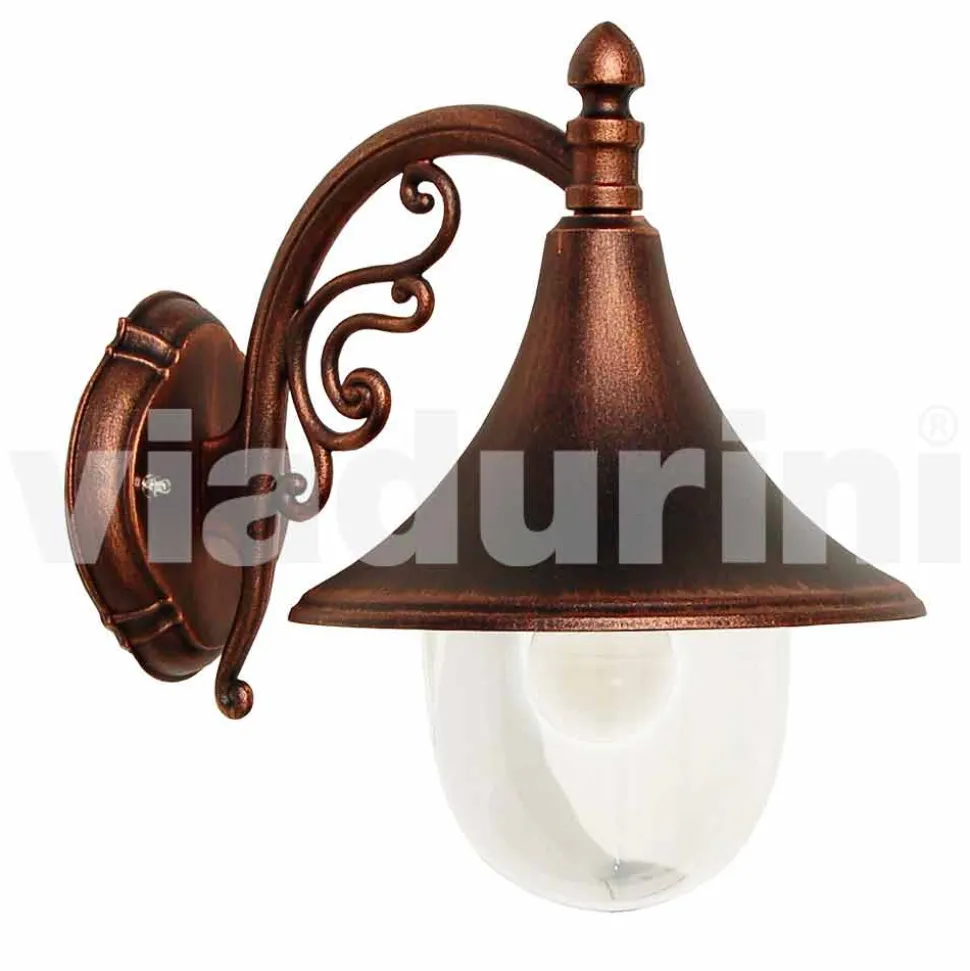 Lampada da esterno a parete in alluminio pressofuso made Italy, Anusca