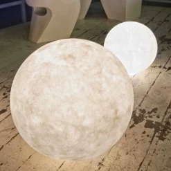 Lampada da esterno da terra In-es.artdesign Ex.Moon in nebulite