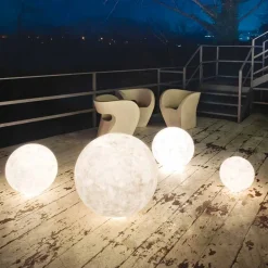 Lampada da esterno da terra In-es.artdesign Ex.Moon in nebulite