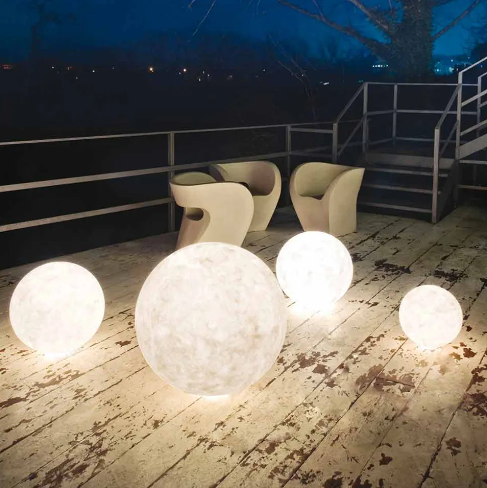 Lampada da esterno da terra In-es.artdesign Ex.Moon in nebulite