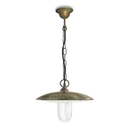 Lampada da Esterno in Ottone, Vetro e IP44 Made in Italy - Drago