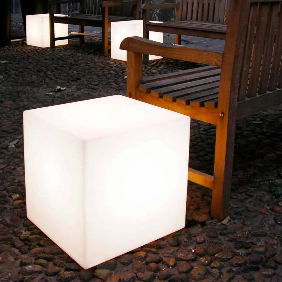 Lampada da esterno moderna di design Slide Cube, prodotta in Italia