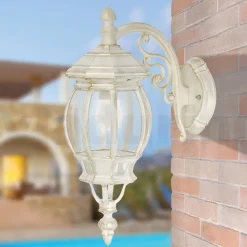 Lampada da Esterno Stile Vintage in Alluminio Bianco Made in Italy - Dodo