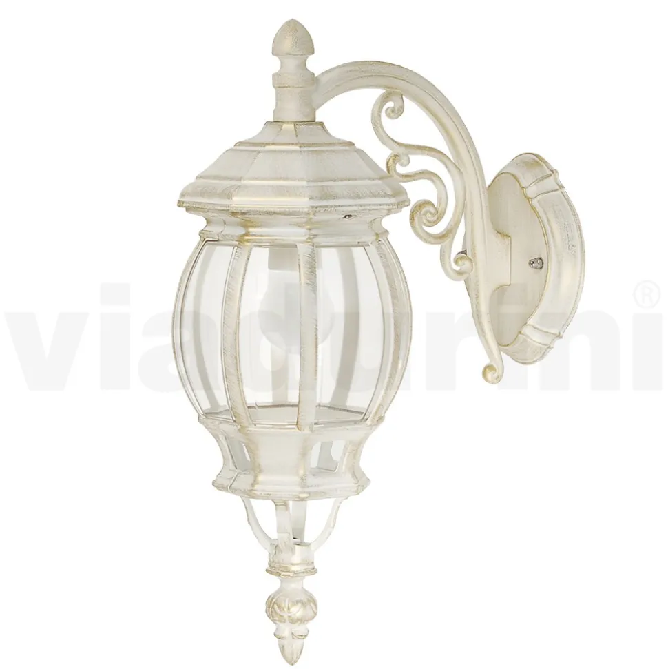 Lampada da Esterno Stile Vintage in Alluminio Bianco Made in Italy - Dodo