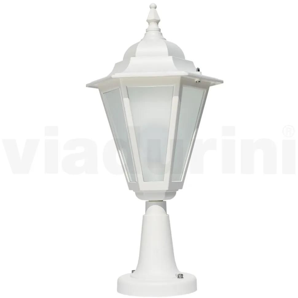 Lampada da Esterno Vintage in Alluminio Bianco Made in Italy - Terella