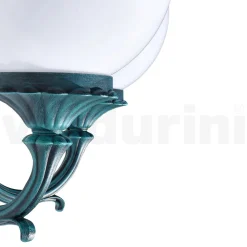Lampada da Giardino con 2 Luci in Acrilico e Struttura in Alluminio - Trovanero
