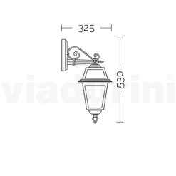 Lampada da Giardino in Alluminio Antracite e Vetro Sabbiato - Elric