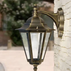 Lampada da Giardino in Vetro Trasparente e 5 Finiture di Alluminio - Pinako
