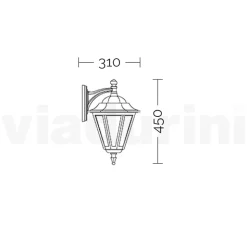 Lampada da Giardino in Vetro Trasparente e 5 Finiture di Alluminio - Pinako