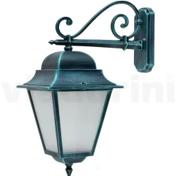 Lampada da Muro per Esterno in Alluminio e Vetro Sabbiato - Alchimista