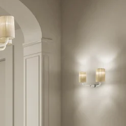 Lampada da Parete Artigianale in Vetro Veneziano Made in Italy - Graham