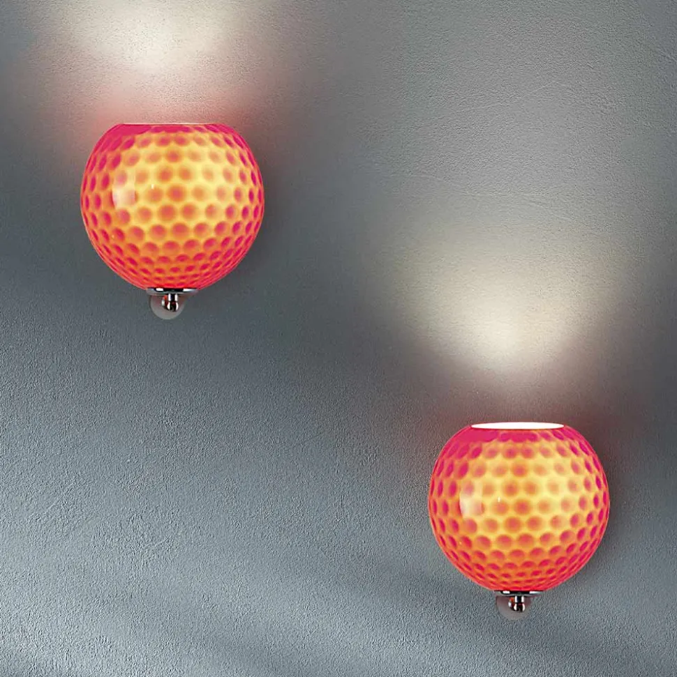 Lampada da Parete Artigianale in Vetro Veneziano Soffiato - Bolle Balloton