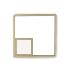 Lampada da Parete con LED in Metallo Verniciato Finitura Oro - Formale