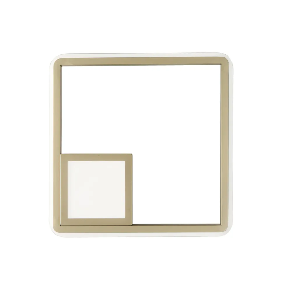 Lampada da Parete con LED in Metallo Verniciato Finitura Oro - Formale