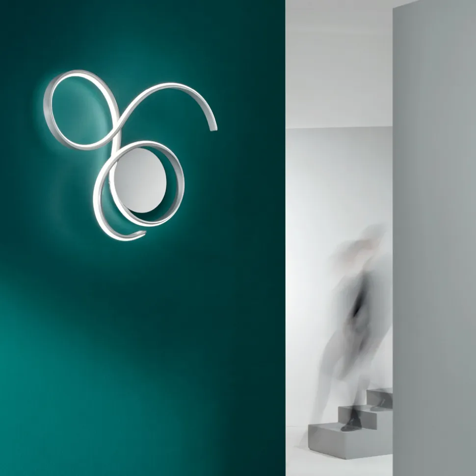 Lampada da Parete con LED in Metallo Verniciato Design Moderno - Trella