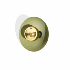 Lampada da Parete Design Moderno in Metallo con Decoro Oro Made in Italy - Valta