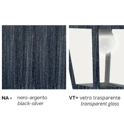 Lampada da parete in alluminio realizzata in Italia, Aquilina