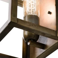 Lampada da parete in ferro stile industriale London Il Fanale, made in Italy