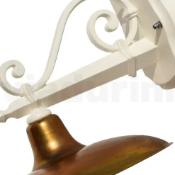 Lampada da Parete per Esterno in Alluminio e Ottone Made in Italy - Adela