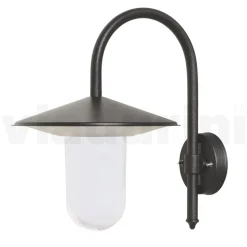 Lampada da Parete per Esterno in Alluminio Grigio Made in Italy - Belen