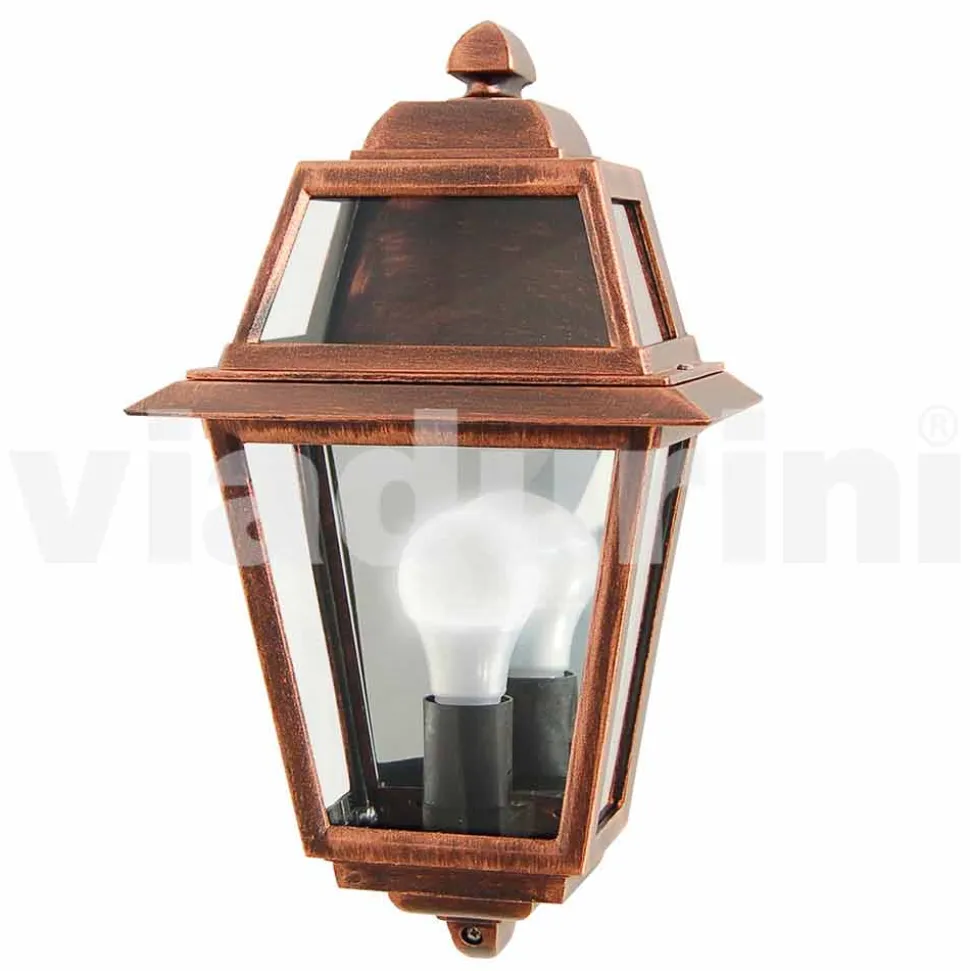 Lampada da parete per esterno classica in alluminio made Italy,Kristel
