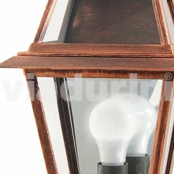 Lampada da parete per esterno classica in alluminio made Italy,Kristel