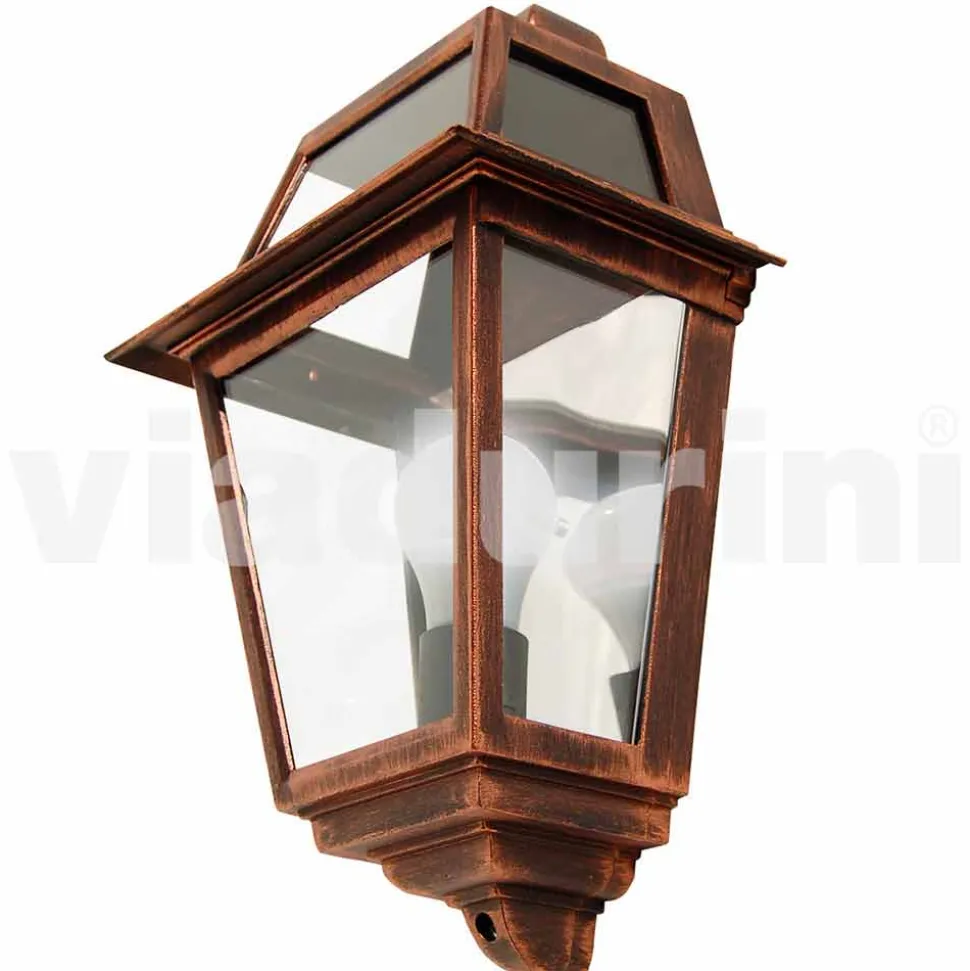 Lampada da parete per esterno classica in alluminio made Italy,Kristel