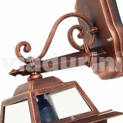 Lampada da parete per esterno in alluminio fatta in Italia, Kristel