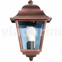 Lampada da parete per esterno in alluminio fatta in Italia, Aquilina