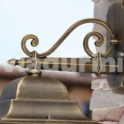 Lampada da parete per esterno in alluminio made in Italy, Aquilina