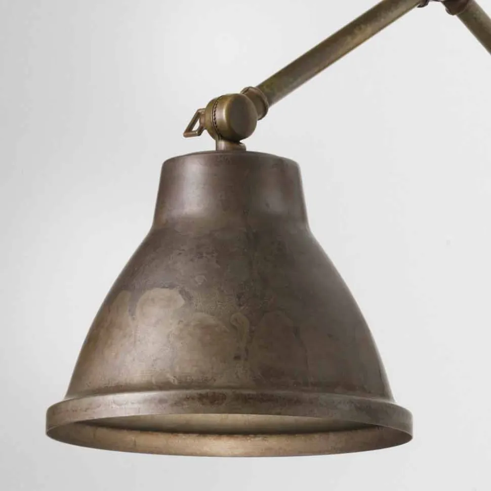 Lampada da parete regolabile in ferro Loft Il Fanale, made in Italy