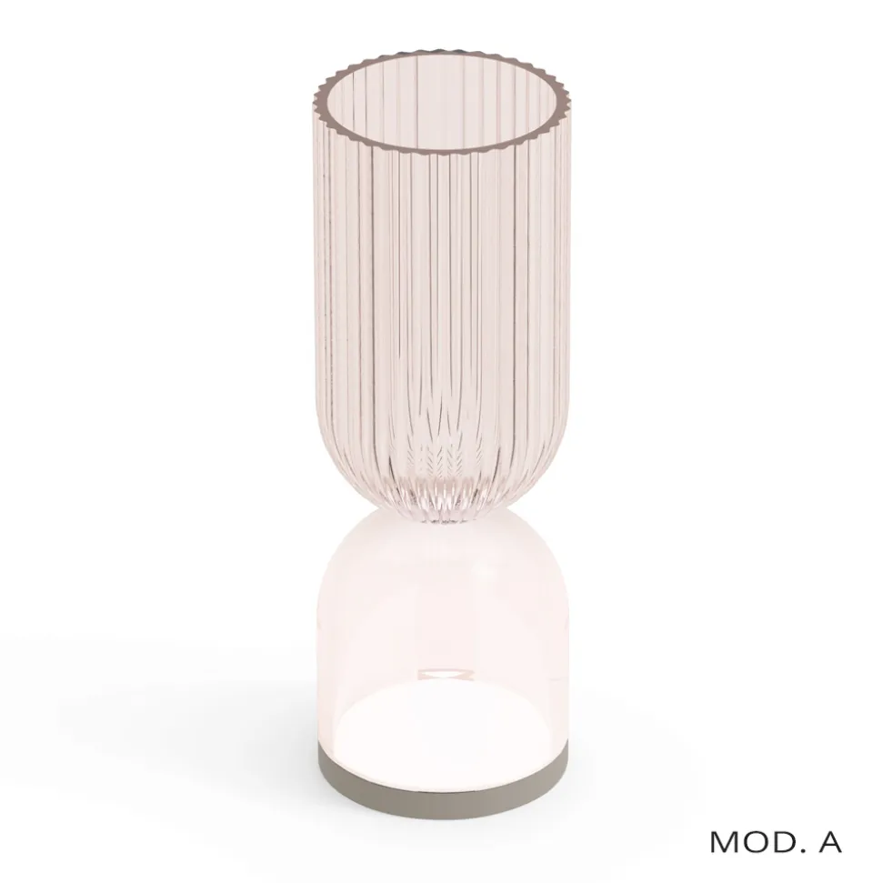 Lampada da Tavola / Vaso in Polimetilmetacrilato in 2 Colori - Lucis