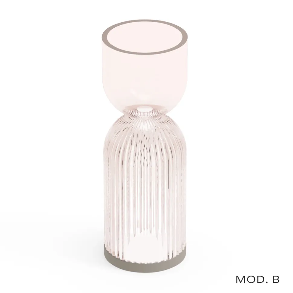 Lampada da Tavola / Vaso in Polimetilmetacrilato in 2 Colori - Lucis