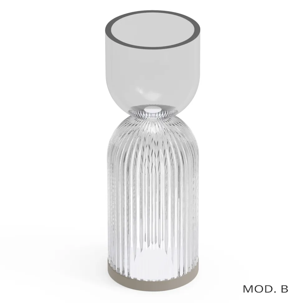 Lampada da Tavola / Vaso in Polimetilmetacrilato in 2 Colori - Lucis