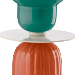 Lampada da Tavolo Alta in Ceramica di 2 Colori Made in Italy - Berimbau