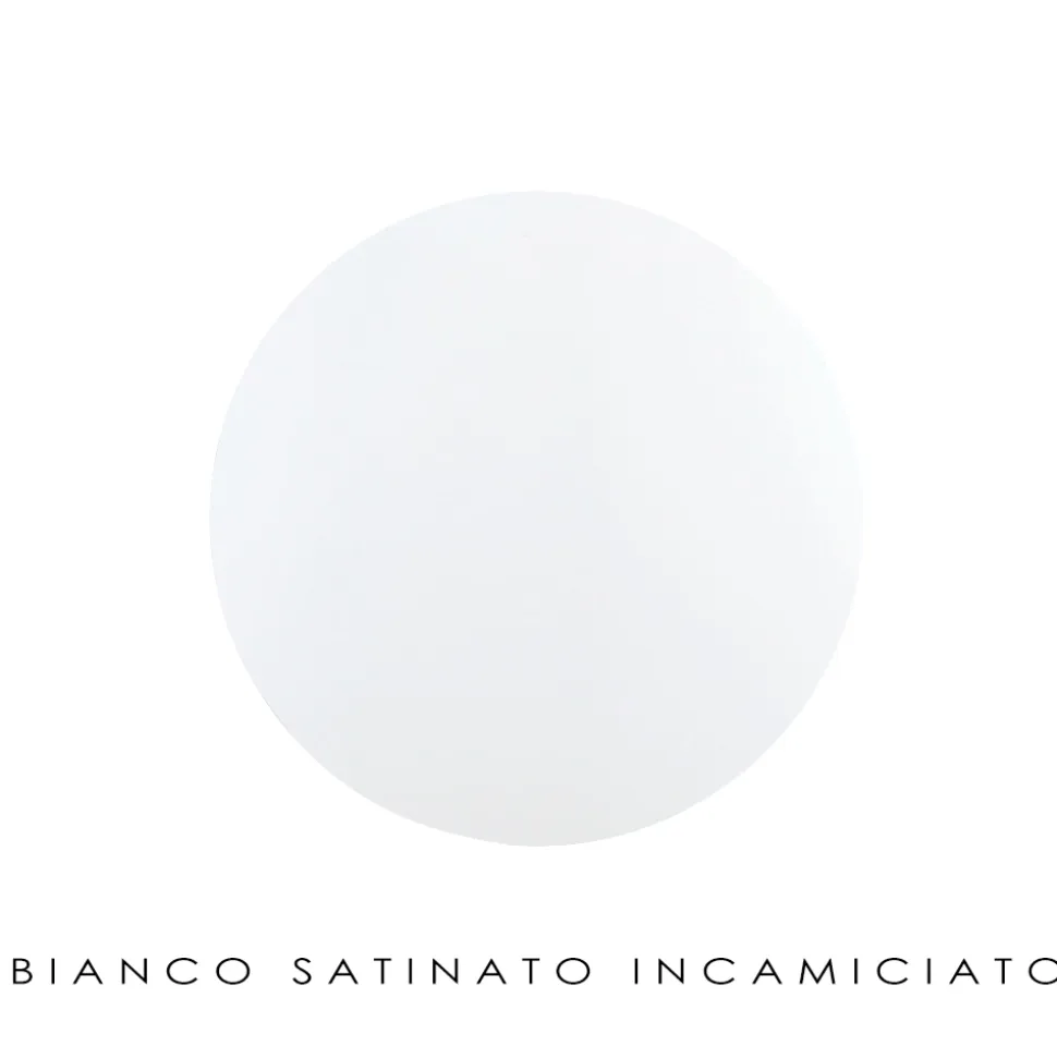Lampada da Tavolo Artigianale in Vetro Veneziano Bianco Soffiato - Neve