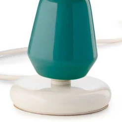 Lampada da Tavolo Bassa in Ceramica di 2 Colori Made in Italy - Berimbau