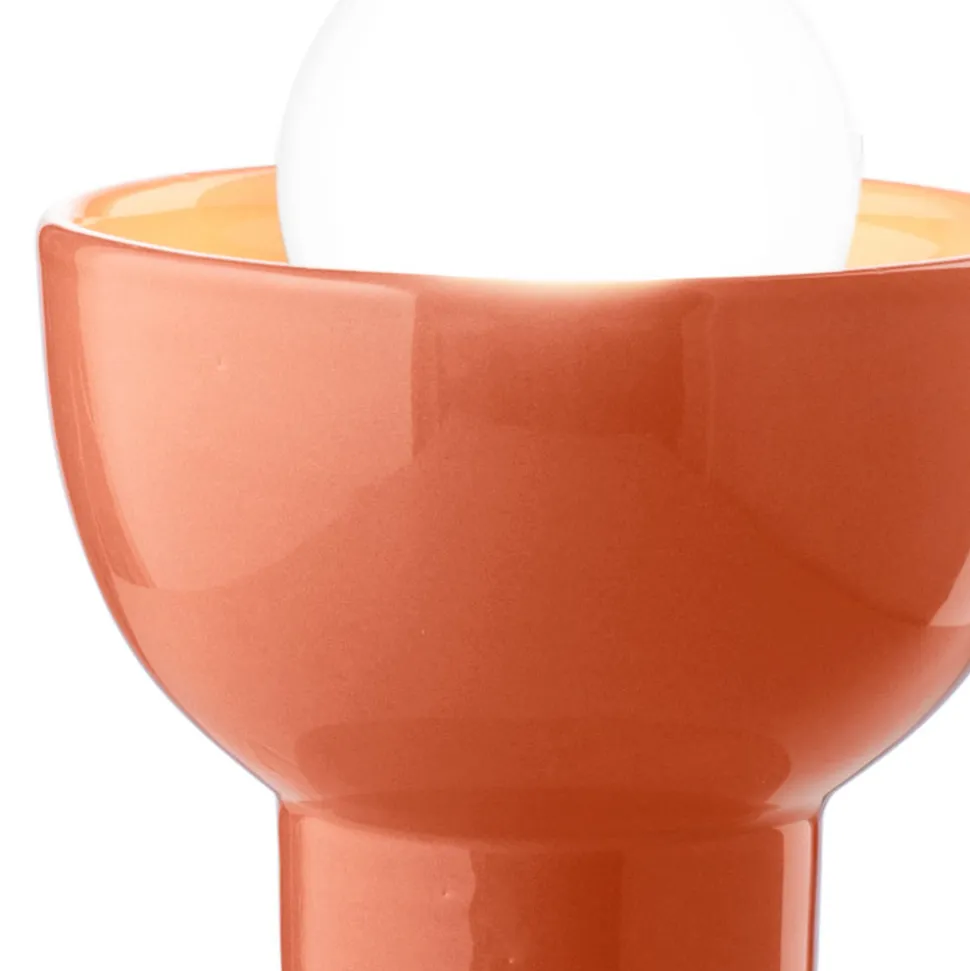 Lampada da Tavolo Bassa in Ceramica di 2 Colori Made in Italy - Berimbau