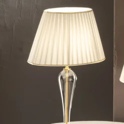 Lampada da Tavolo Classica in Vetro Italiano Lavorato a Mano - Rapallo