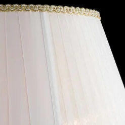 Lampada da tavolo classica in cristallo e vetro Belle, made in Italy