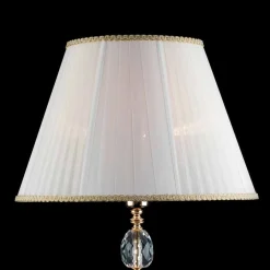 Lampada da tavolo classica in cristallo e vetro Belle, made in Italy