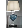 Lampada da Tavolo Classica Vetro Artigianale Italiano e Paralume - Saline